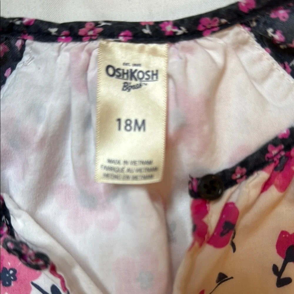 OshKosh B'gosh Pink and navy Floral Dress